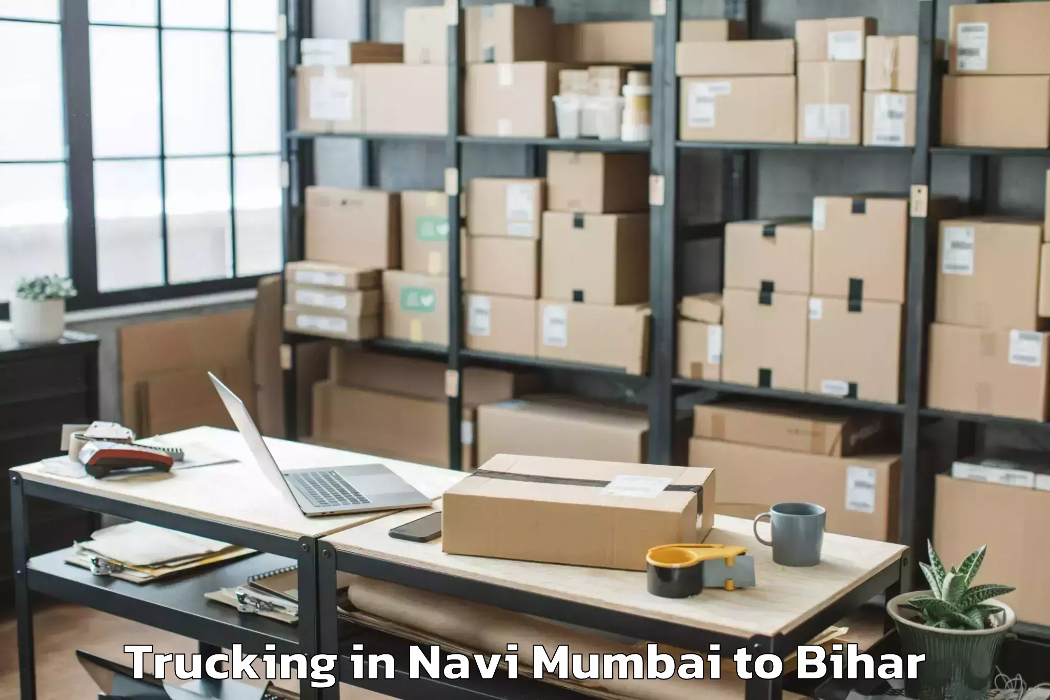 Reliable Navi Mumbai to Luckeesarai Trucking